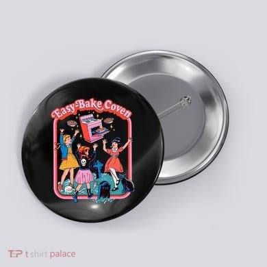 Easy Bake Coven Halloween Retro Halloween 90s Groovy Button