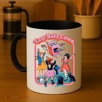 Easy Bake Coven Halloween Retro Halloween 90s Groovy Coffee Mug thumb 4