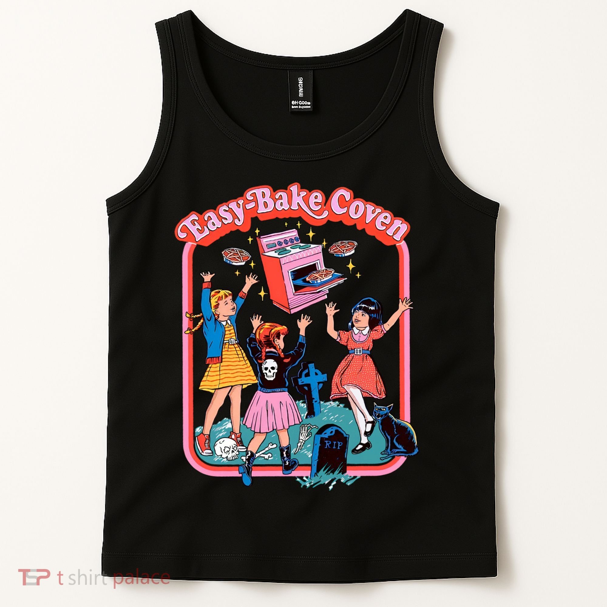 Easy Bake Coven Halloween Retro Halloween 90s Groovy Tank Top