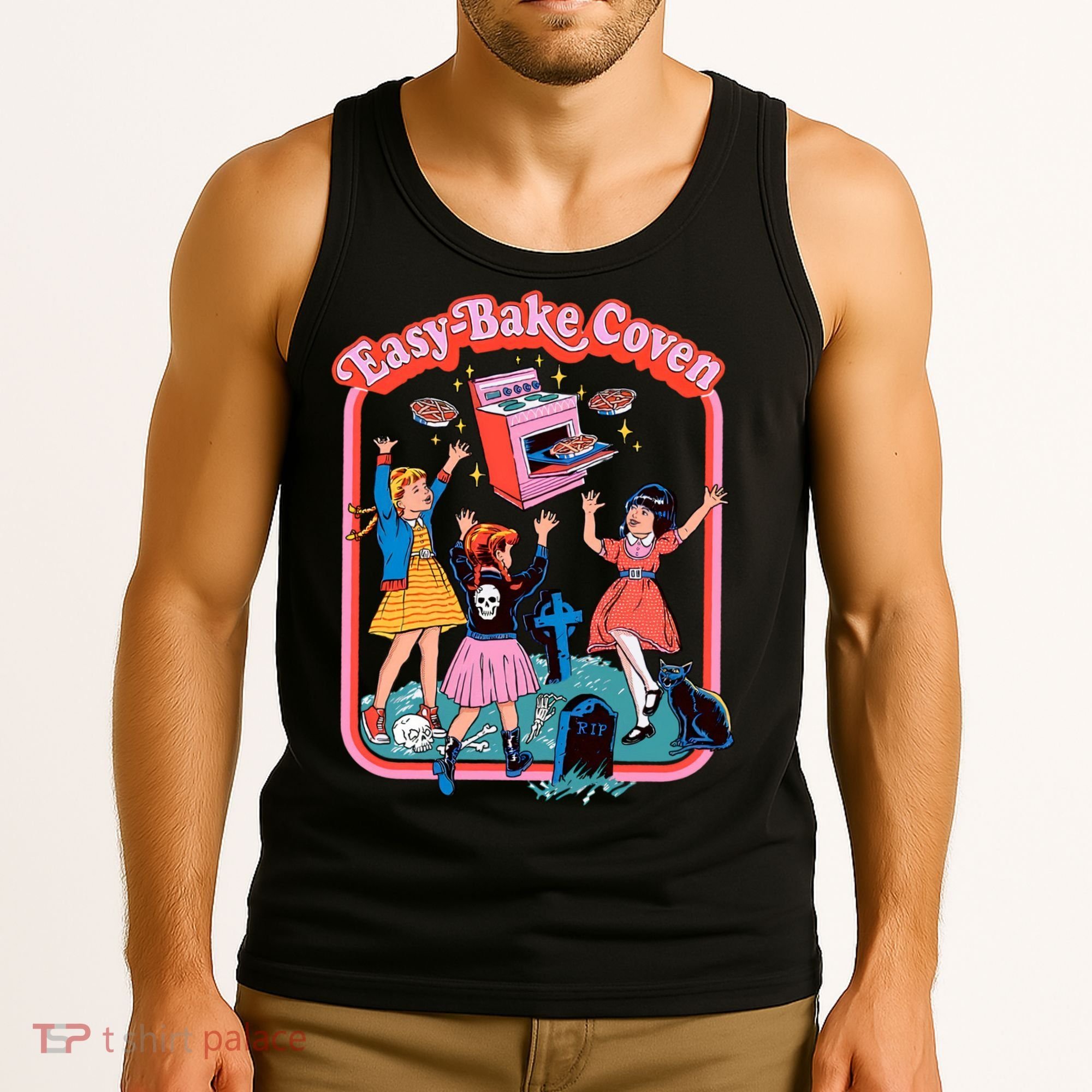 Easy Bake Coven Halloween Retro Halloween 90s Groovy Tank Top