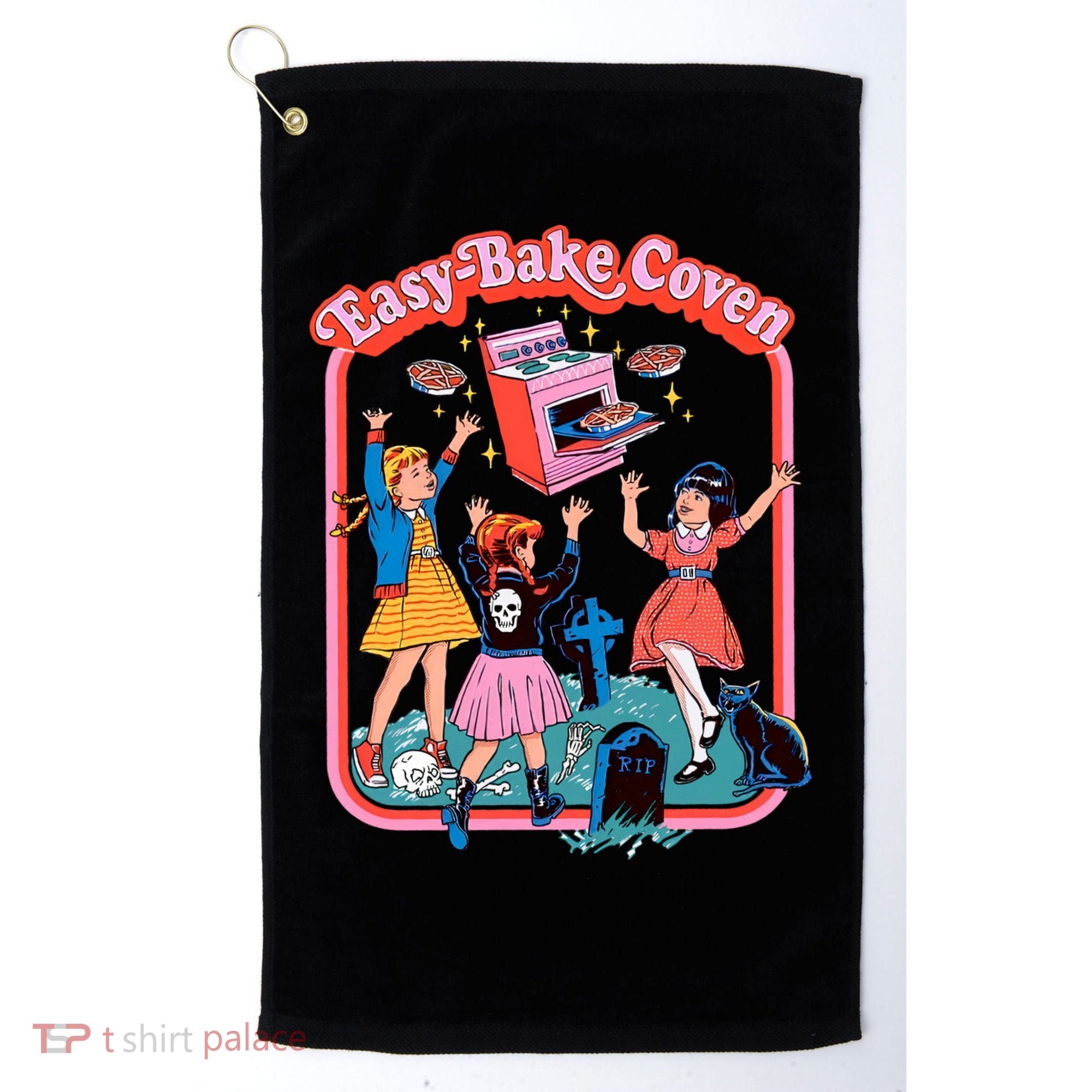 Easy Bake Coven Halloween Retro Halloween 90s Groovy Golf Towel