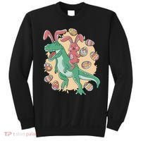 Easter Bunny Dinosaur Festive Holiday Sweatshirt thumb 0