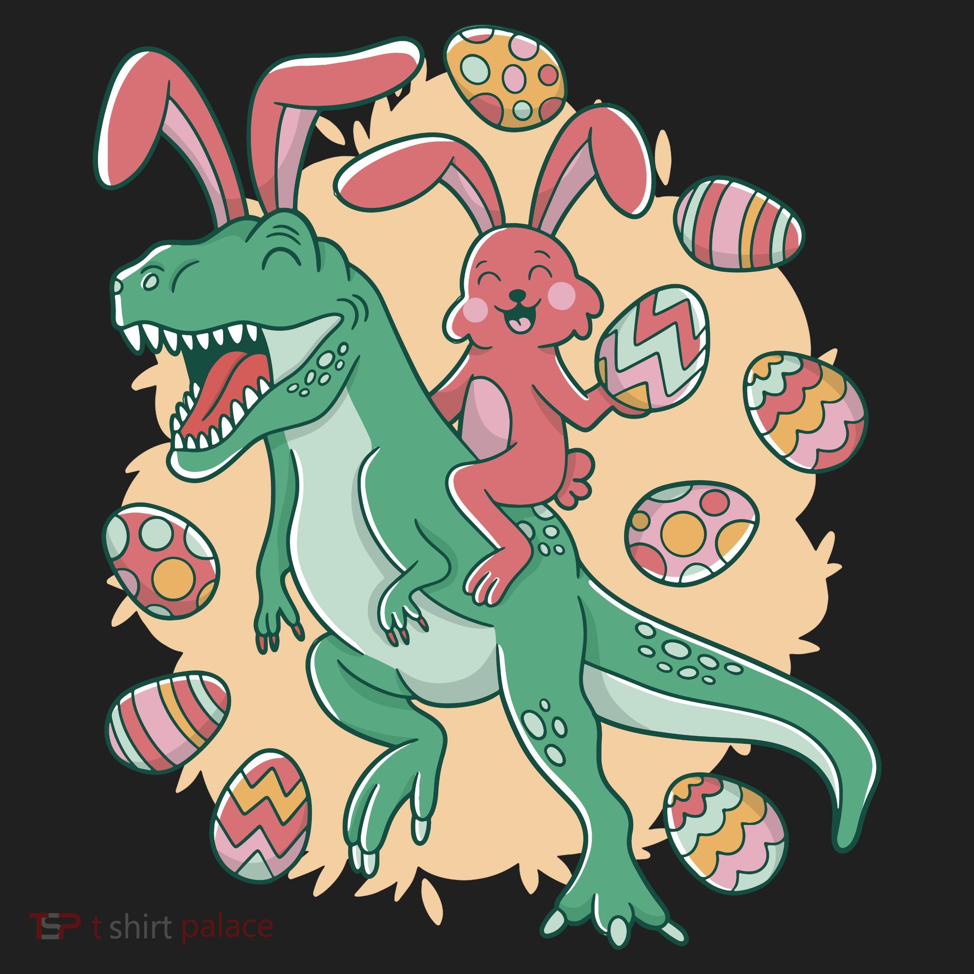 Easter Bunny Dinosaur Festive Holiday Beanie