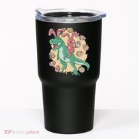 Easter Bunny Dinosaur Festive Holiday Tumbler thumb 0