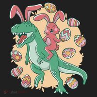 Easter Bunny Dinosaur Festive Holiday Tumbler thumb 3