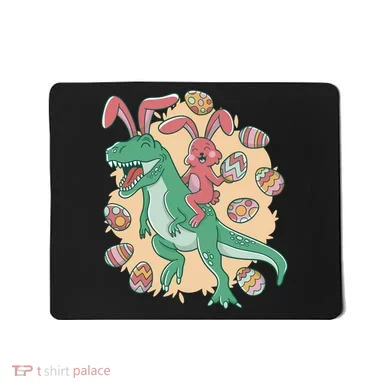 Easter Bunny Dinosaur Festive Holiday Mousepad