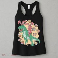 Easter Bunny Dinosaur Festive Holiday Women's Tank Top thumb 3