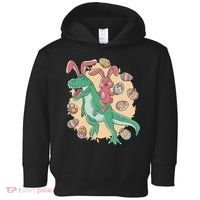 Easter Bunny Dinosaur Festive Holiday Toddler Hoodie thumb 0
