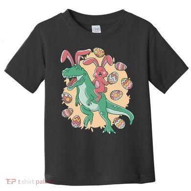 Easter Bunny Dinosaur Festive Holiday Toddler T-Shirt