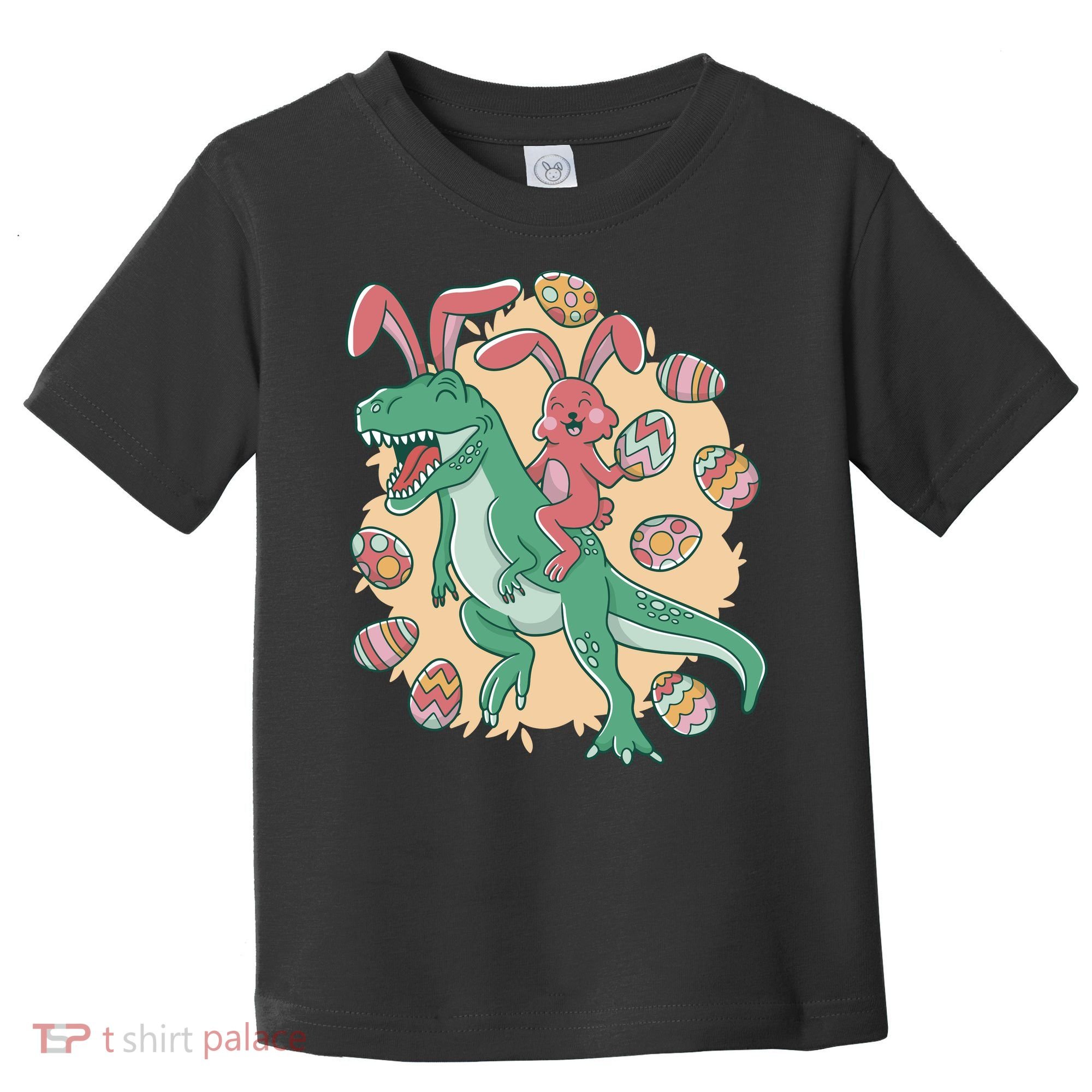 Easter Bunny Dinosaur Festive Holiday Toddler T-Shirt