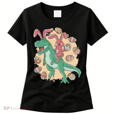 Easter Bunny Dinosaur Festive Holiday Women's T-Shirt