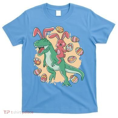 Easter Bunny Dinosaur Festive Holiday T-Shirt