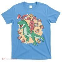 Easter Bunny Dinosaur Festive Holiday T-Shirt thumb 0