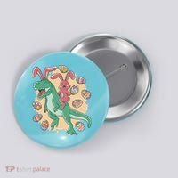 Easter Bunny Dinosaur Festive Holiday Button thumb 0
