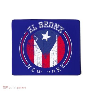El Bronx Design Gift Puerto Rico Boricua Bandera Flag Varsity Gift Mousepad
