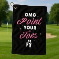 Elegant Ballet Dancer Absolute Your Form Golf Towel thumb 1