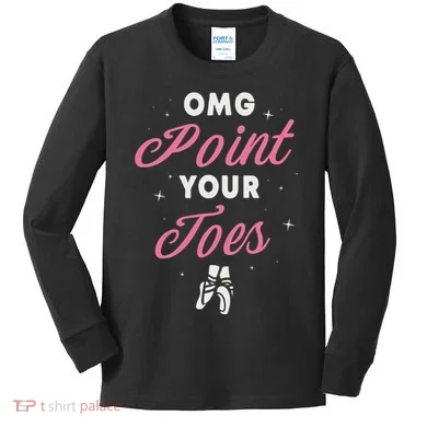 Elegant Ballet Dancer Absolute Your Form Kids Long Sleeve Shirt