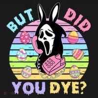 Easter But Did You Dye Easter Day Horror Bunny Ear Graphic Backpack thumb 2