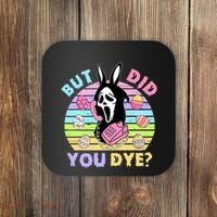 Easter But Did You Dye Easter Day Horror Bunny Ear Graphic Coaster thumb 0