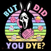 Easter But Did You Dye Easter Day Horror Bunny Ear Graphic Visor thumb 3