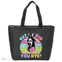 Easter But Did You Dye Easter Day Horror Bunny Ear Graphic Tote Bag thumb 0