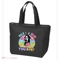 Easter But Did You Dye Easter Day Horror Bunny Ear Graphic Tote Bag thumb 3