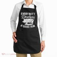 Every Butt Deserves A Good Rub Funny BBQ Apron thumb 2