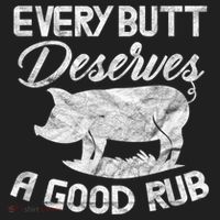 Every Butt Deserves A Good Rub Funny BBQ Beanie thumb 2