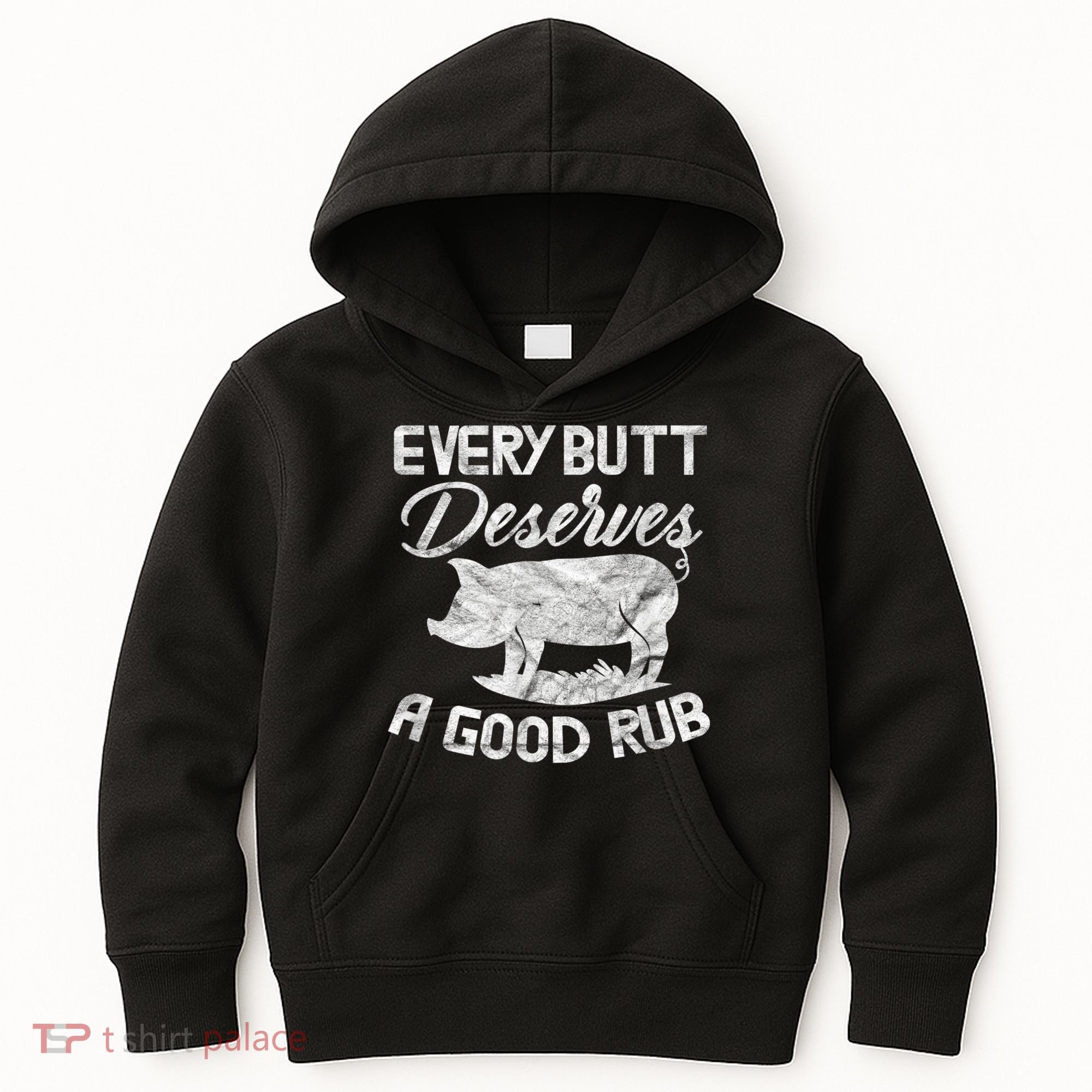 Every Butt Deserves A Good Rub Funny BBQ Kids Hoodie