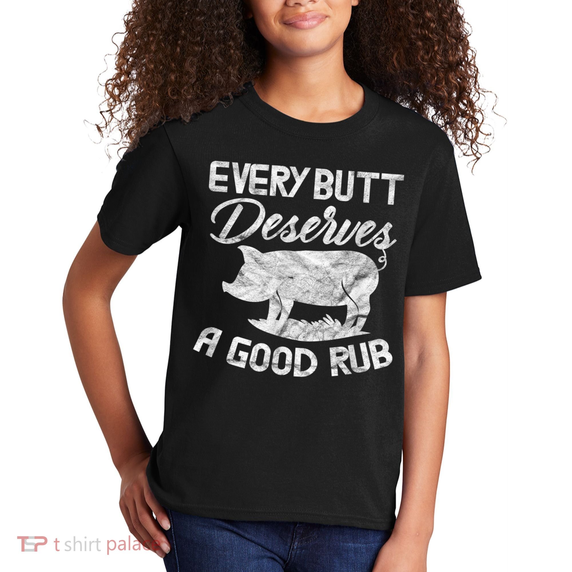 Every Butt Deserves A Good Rub Funny BBQ Kids T-Shirt