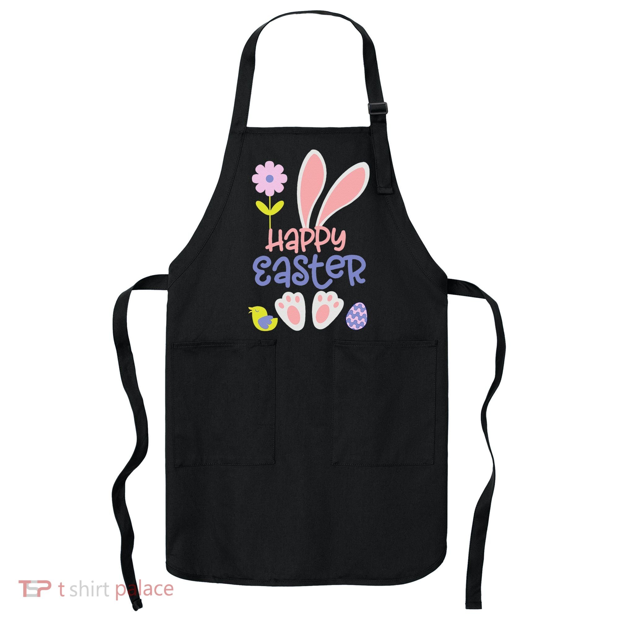 Easter Bunny Ears And Eggs Happy Easter Apron
