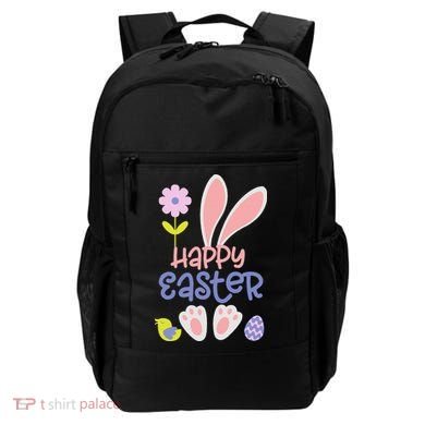 Easter Bunny Ears And Eggs Happy Easter Backpack