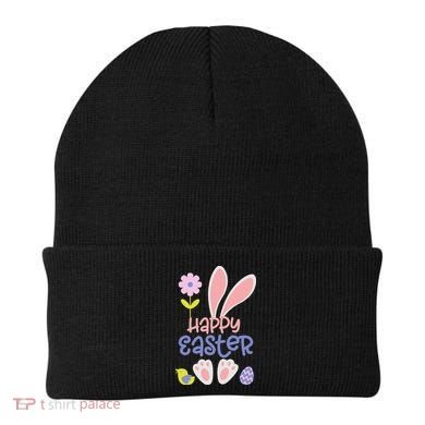 Easter Bunny Ears And Eggs Happy Easter Beanie