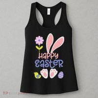 Easter Bunny Ears And Eggs Happy Easter Women's Tank Top thumb 3