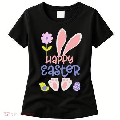 Easter Bunny Ears And Eggs Happy Easter Women's T-Shirt
