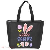 Easter Bunny Ears And Eggs Happy Easter Tote Bag thumb 0
