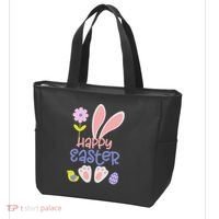 Easter Bunny Ears And Eggs Happy Easter Tote Bag thumb 3
