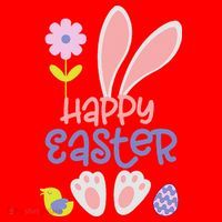 Easter Bunny Ears And Eggs Happy Easter Santa Hat thumb 1