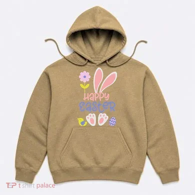 Easter Bunny Ears And Eggs Happy Easter Hoodie