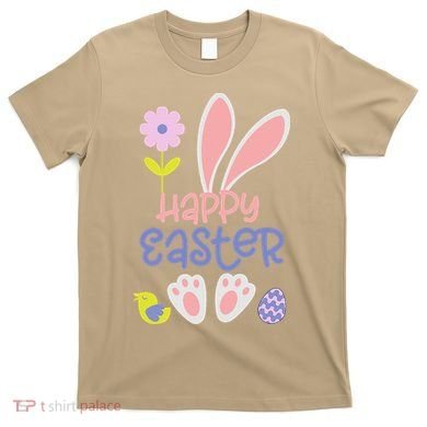 Easter Bunny Ears And Eggs Happy Easter T-Shirt