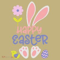 Easter Bunny Ears And Eggs Happy Easter Polo thumb 2