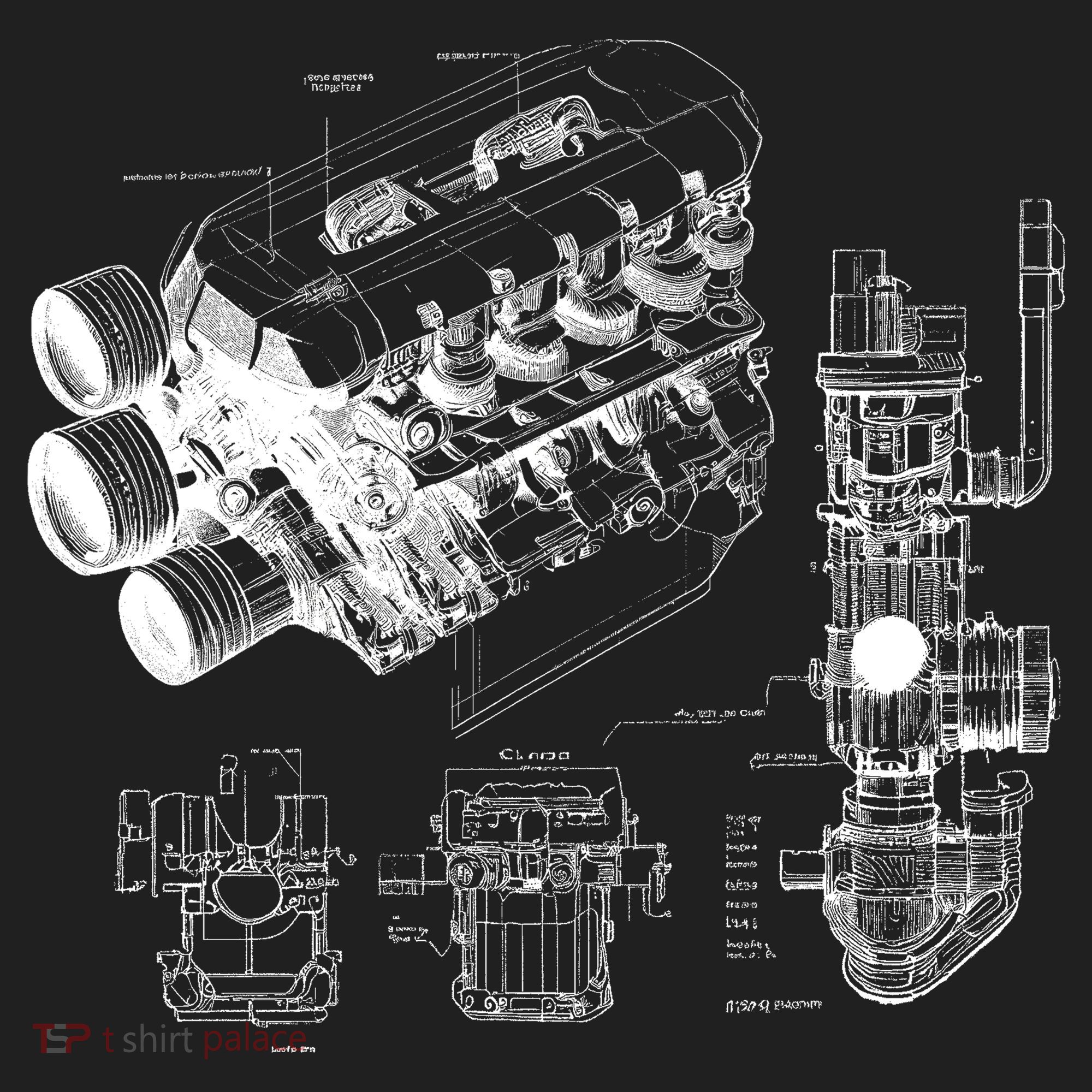Engine Blueprint Women's Sweatshirt