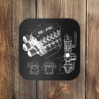Engine Blueprint Coaster thumb 0
