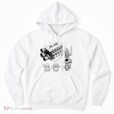 Engine Blueprint Hoodie