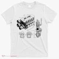 Engine Blueprint T-Shirt thumb 0