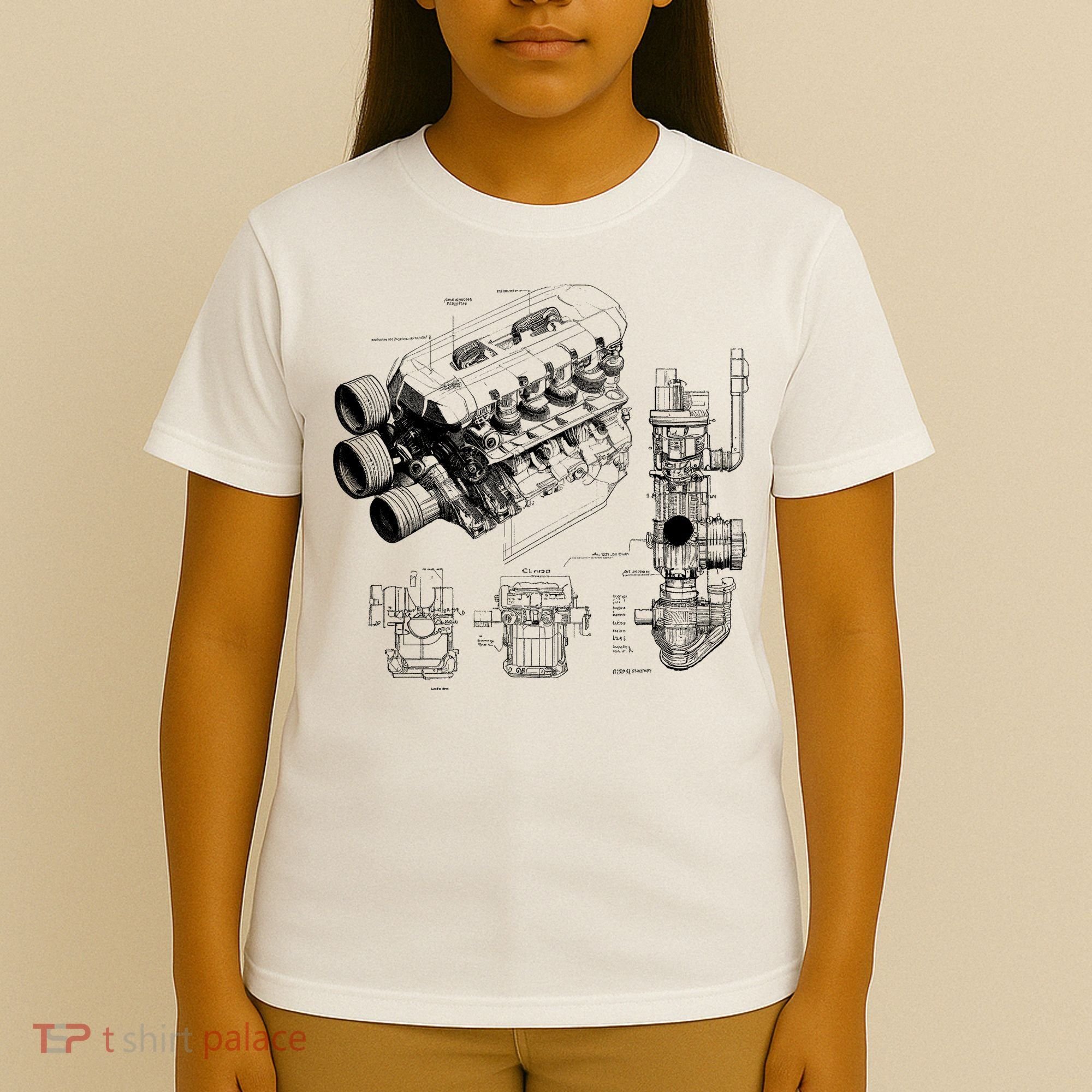 Engine Blueprint T-Shirt
