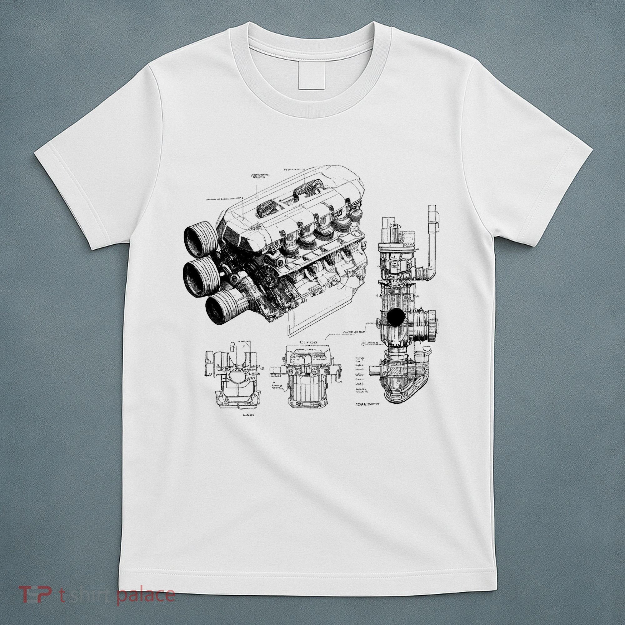 Engine Blueprint T-Shirt
