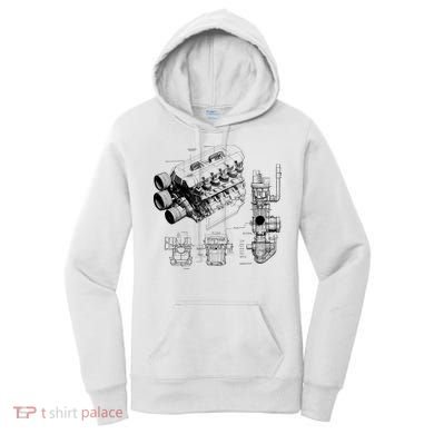 Engine Blueprint Women's Hoodie