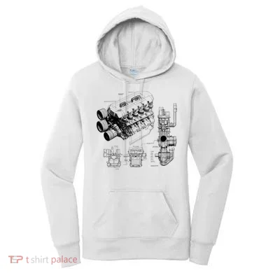 Engine Blueprint Women's Hoodie