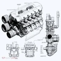 Engine Blueprint Magnet thumb 1